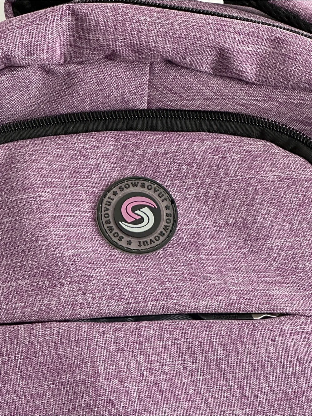 SHRRADOO Travel Laptop Backpack, Business Anti Theft Slim Durable Large Purple